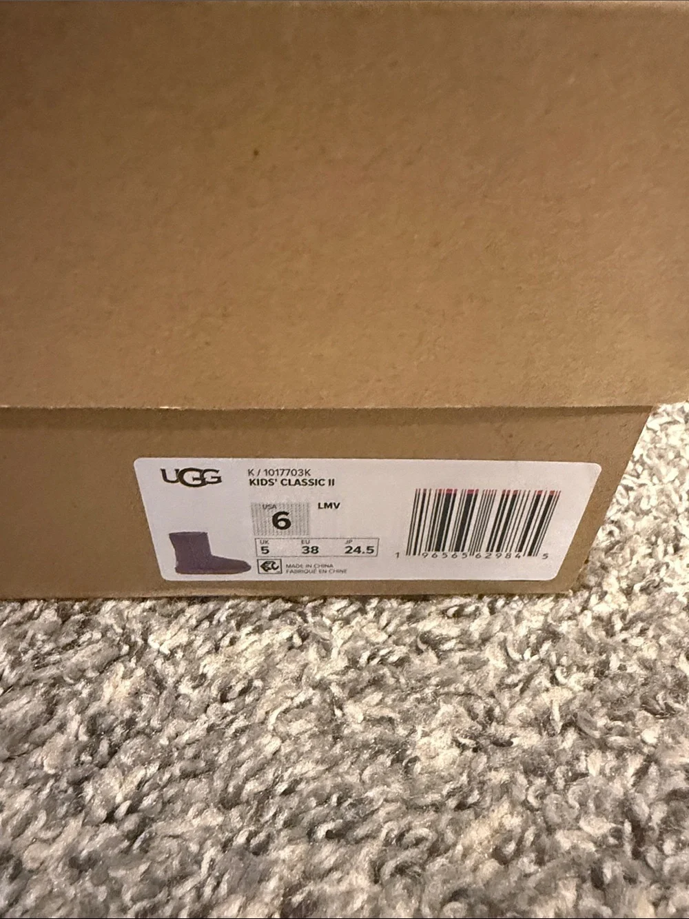 UGG Purple Suede boots
